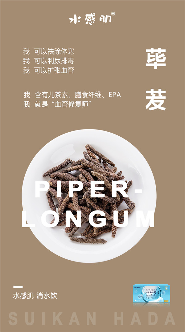 水感肌消水饮有效成分之荜茇